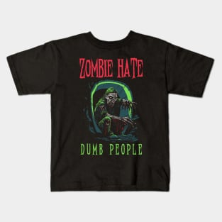 Zombie Hate Dump People Kids T-Shirt